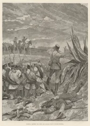 Lucha entre los Riffs y las Tropas Españolas fuera de Melilla